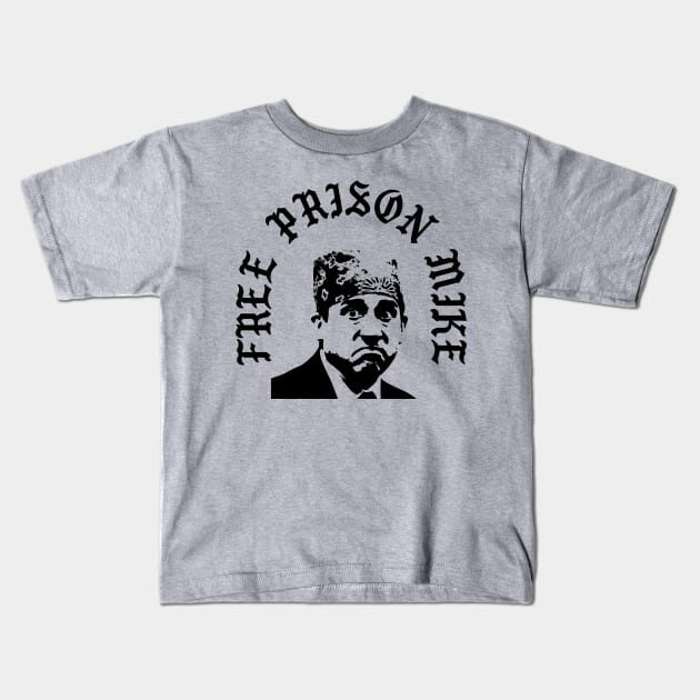 Free Prison Mike Kids T-Shirt by fullgrownham